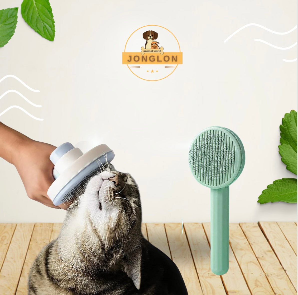 מסרק מסיר שיער טיפוח לעיסוי כלבים