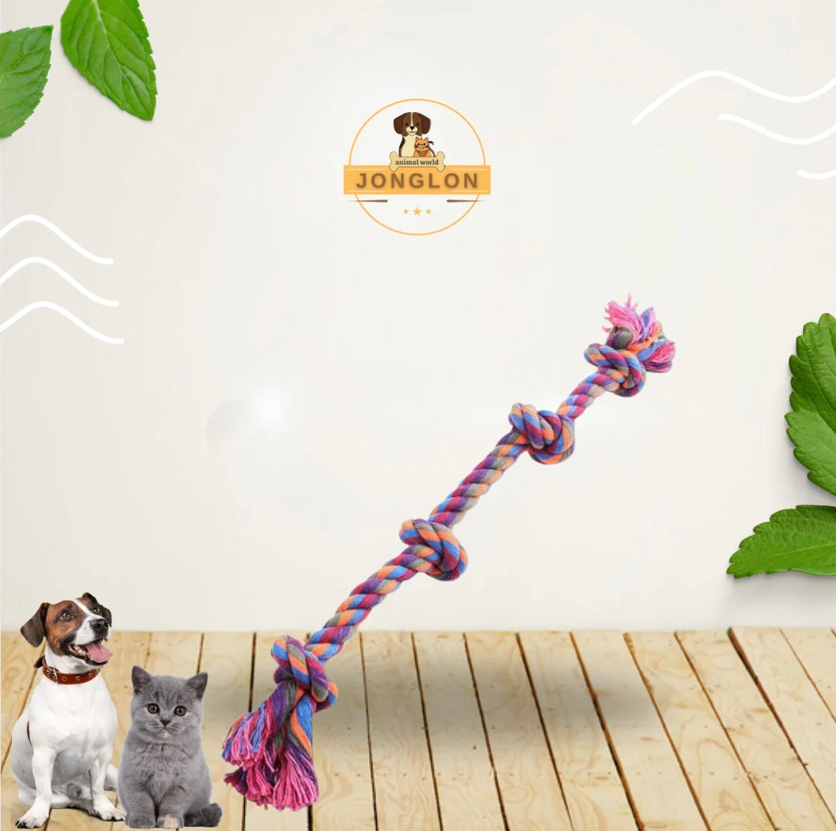 משחק חבלים המוציא אנרגיות לכלב