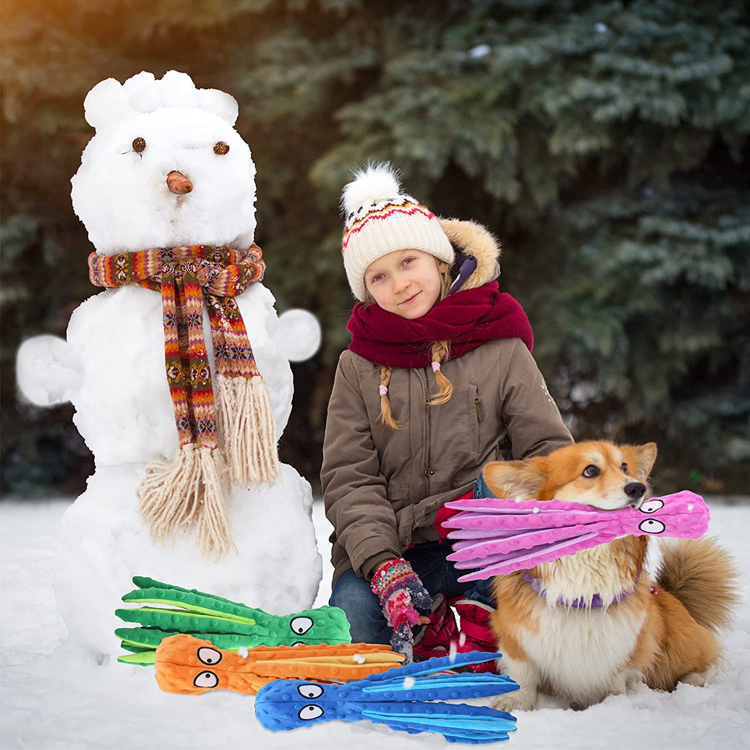 צעצוע תמנון קטיפה